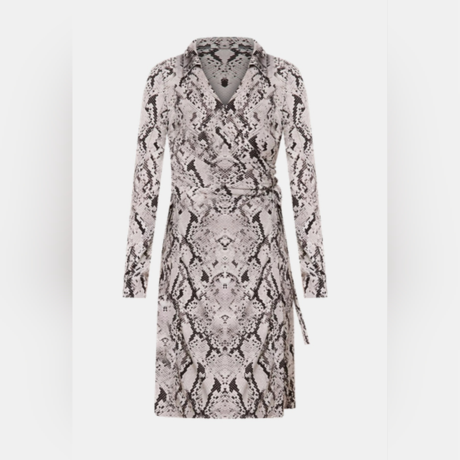 Ann Taylor Black And White Snake Print Dress